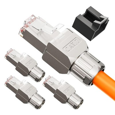 VCELINK RJ45 Stecker, CAT 7 Netzwerkstecker LSA Geschirmt RJ45 Stecker
