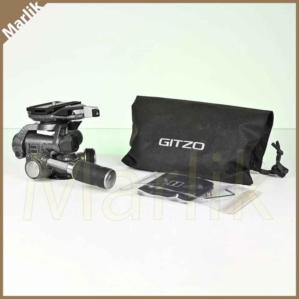Gitzo 3-Way Fluid Head GHF3W for Tripod, Arca-Type Clamp & Plate, NEW with Pouch - Image 2 of 4