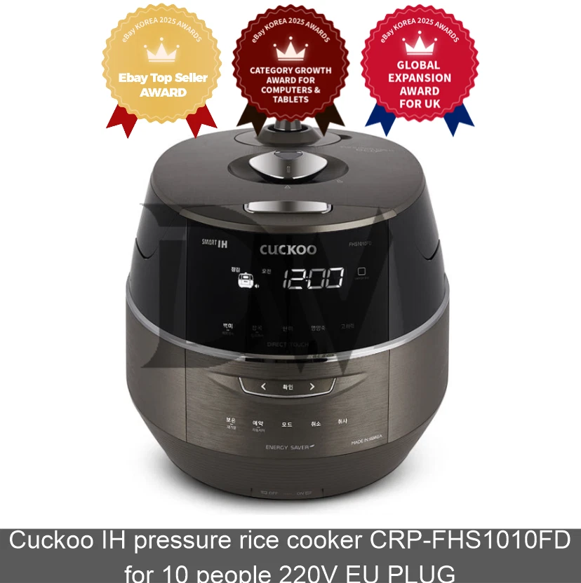 Cuckoo IH pressure rice cooker CRP-FHS1010FD for 10 people 220V EU PLUG