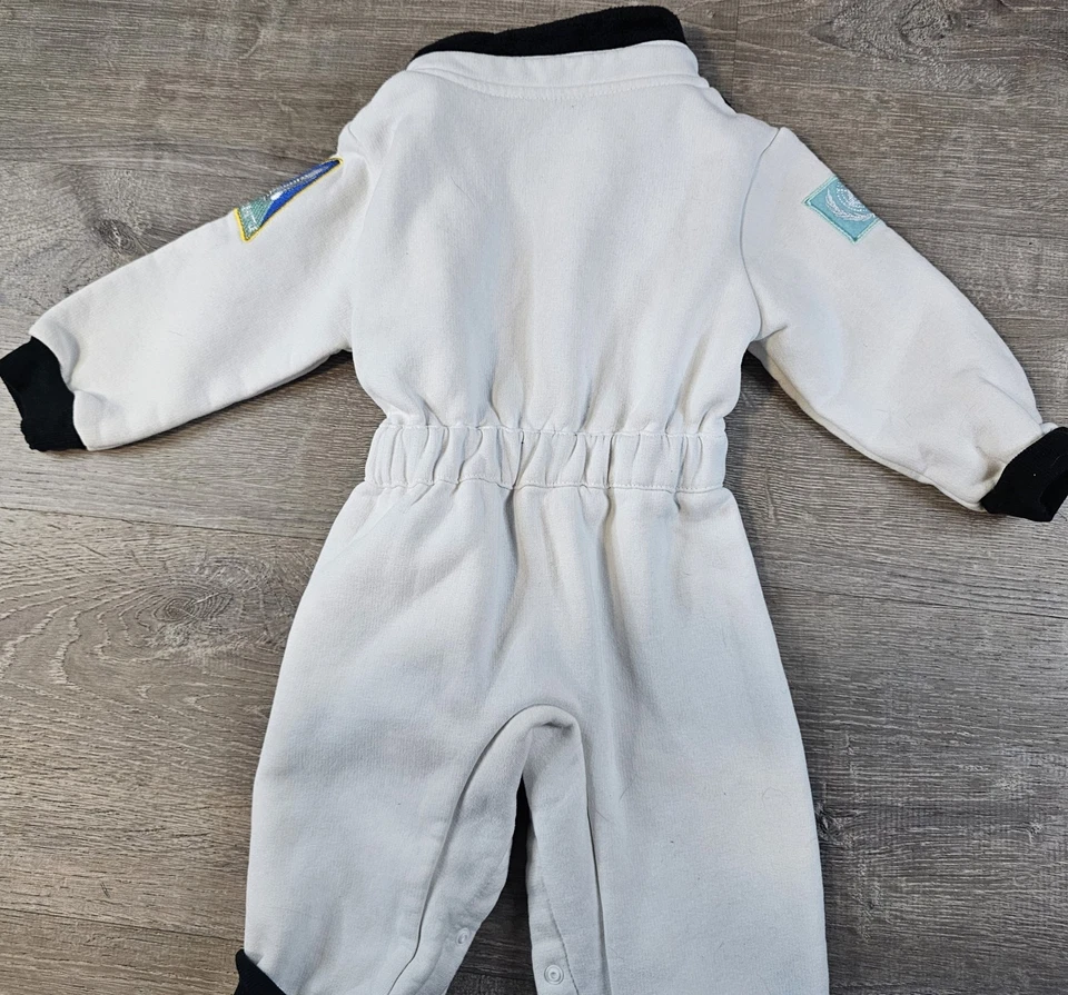 Fantasia macacão astronauta traje espacial para bebê meninos criança cosplay 6-12 meses - Imagem 3 de 4