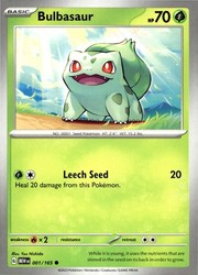 Bulbasaur - 001/165 Common SV: Scarlet & Violet 151