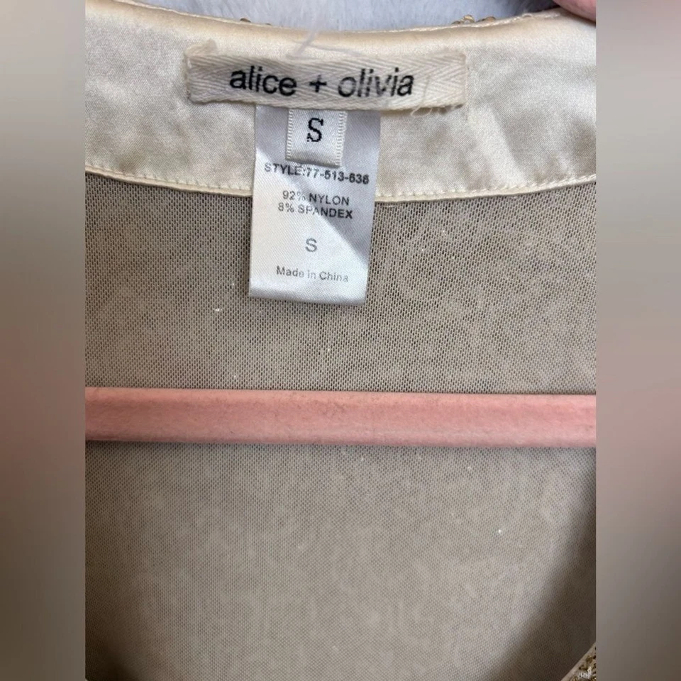 Алиса + Оливия золото блестки металлический Shift платье маленький - Изображение 4 из 4