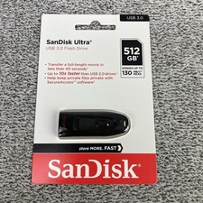 SanDisk Ultra 512 GB USB 3.0 USB Flash Drive Speed up to 130MBs New