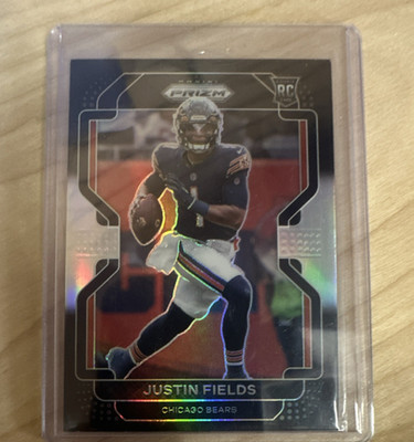 Panini 2021 Chronicles Prizm Black Justin Fields Rookie Silver Prizm #PB-3