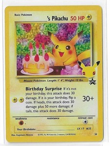 Pokemon Birthday Pikachu | eBay