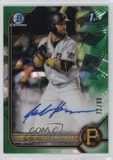 2022 Bowman Chrome Prospect Green Atomic Refractor 72/99 Jack Herman Auto 1a83