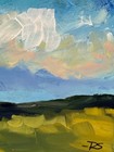 Summer Prairie Landscape Painting 11x14 Cloudscape Art R Stevens — photo 7