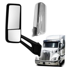 fit for 2013-2022 Peterbilt 579 Truck Passenger Side Right Door Mirror Chrome