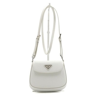 Prada Umhängetasche Mini Cleo gebürstet weiß 1BH188 152892352