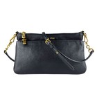 Auth MIUMIU Shoulder Bag Black/Gold Leather/Metal - z10473