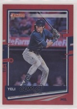 2020 Panini Donruss Nickname Variation Holo Red Christian Yelich (Yeli) #110 n1u
