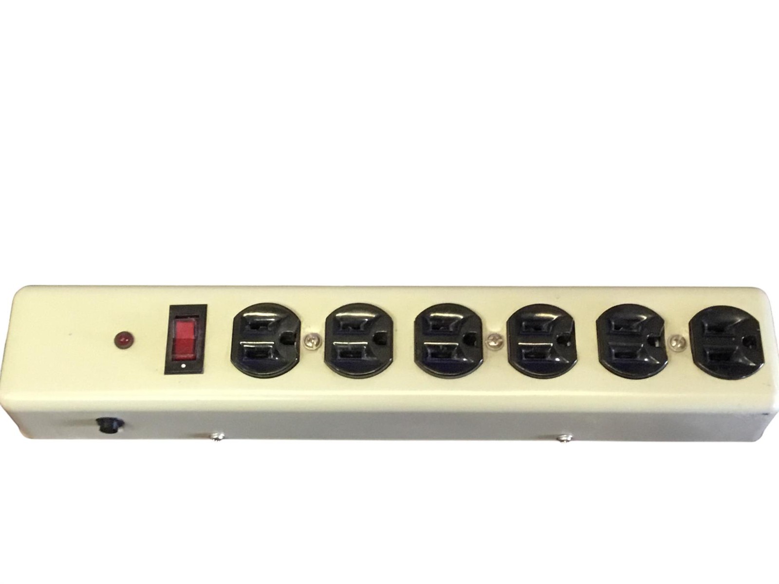 6-Outlet Surge Protector 125V 15A | Model 186SS  Metal Power Strip | Taiwan