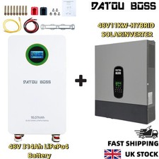 16kWh 48V 314Ah LiFePO4 Battery Energy Storage +11KW 48V Hybrid Solar Inverter