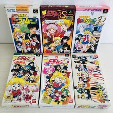 SFC Sailor Moon Another Story set of 6 Super Famicom  Japan import