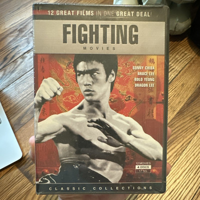 Fighting Movies Classic Collection DVD Set 12 Films 4 Discs Bruce Lee 17 Hrs