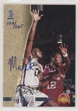 1996-97 Score Board Basketball Serial Numbered 102/325 Malik Rose Auto no9