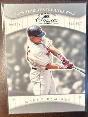 2001 Donruss Classics Timeless Tributes Manny Ramirez #'d 045/100
