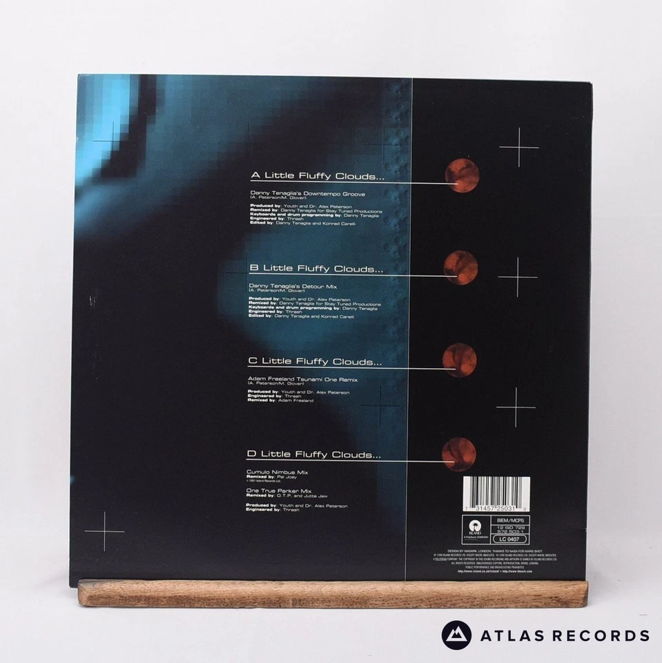 The Orb Little Fluffy Clouds A B C D 2 x 12" Vinyl Record 12 ISD 729 - EX/EX - Image 3 of 4