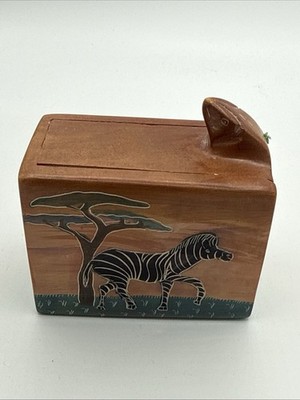 African Themed Stone Snake Scare Prank Box Zebra (As Pictured)