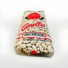 Camellia Great Northerns dried beans, 16oz bags, 10 PACK, BBD : 08JUL27