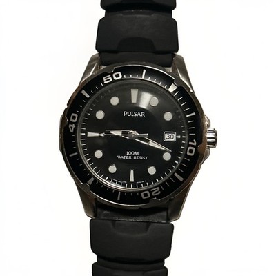 Pulsar Quartz PXH227 Sport Watch Rubber Band Wristwatch