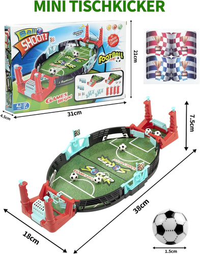 Calcio Balilla Bambini Mini Biliardino per Bambini Calcetto Balilla Giocattolo C - Foto 3 di 12