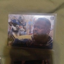 Fleer 1995 Flair Preview Emmitt Smith #8 Dallas Cowboys Etched Foil Card