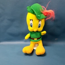 Vintage 11' Looney Tunes Tweety Bird As Robin Hood Stuffed Toy ACE 1997  