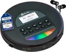 Portable CD Player with Bluetooth FM Radio TF Card Reader Anti-Skip Long Battery