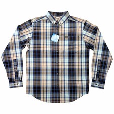 Columbia Men's Rapid Rivers II Button Up Long Sleeve Shirt, Blue Plaid, Size S