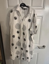 Willow Tree White Oversized Shirt Dress Size 16