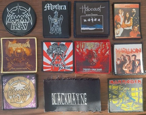 Patches - Holocaust. Pink Floyd. Queen.  iron Maiden. Metallica. NWOBHM + Thrash