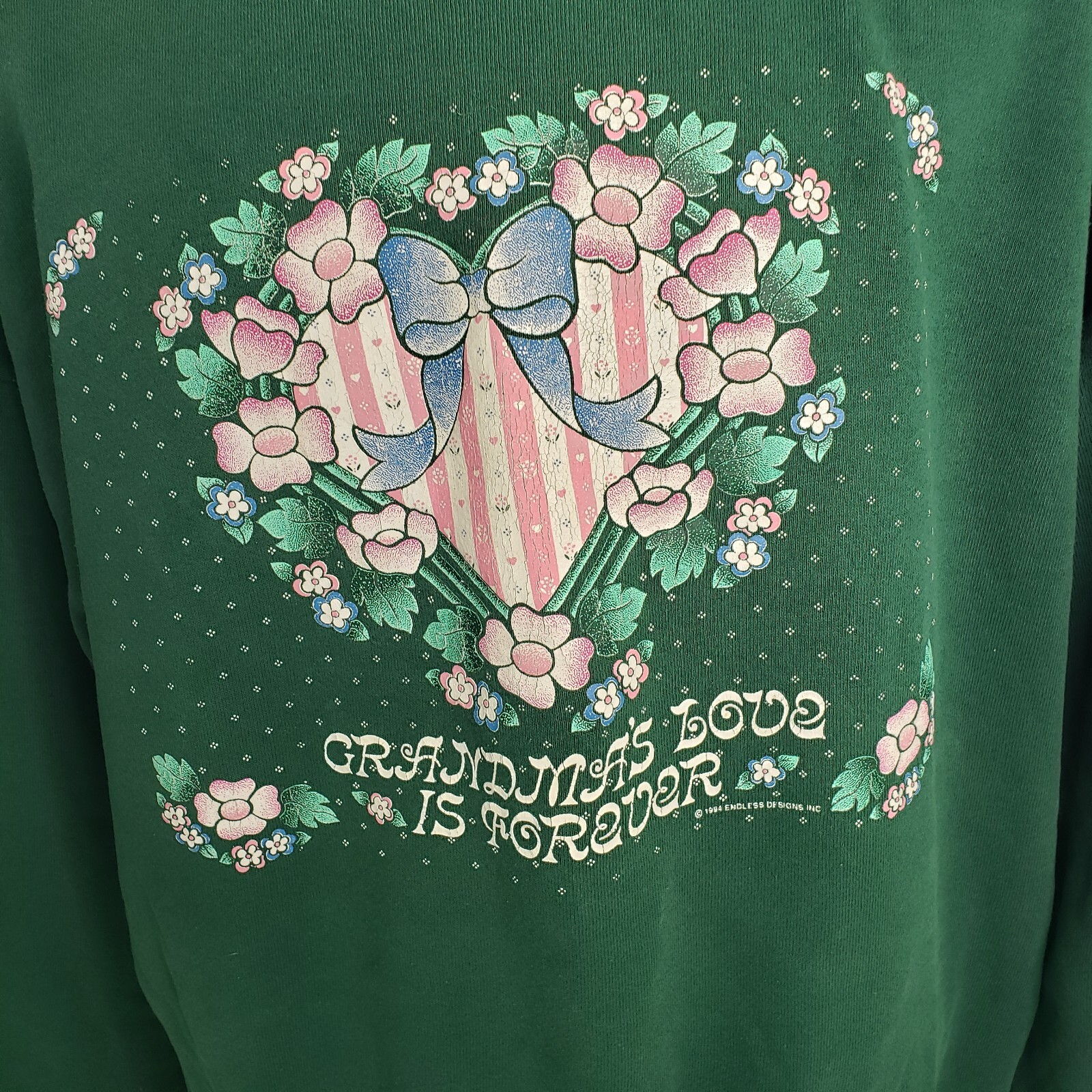 Vtg 90s Crewneck Sweatshirt Grandma's Love is For… - image 2