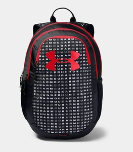 boys red backpack