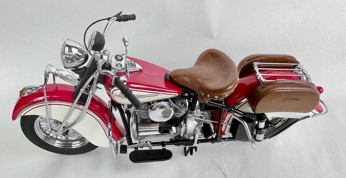 Rare Franklin Mint 1942 Indian 442 Motorcycle Red White