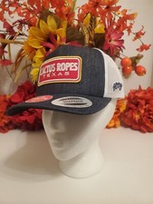 Hooey  Cactus Ropes Denim  Navy Snapback Hat CR058-Y   Youth  NEW
