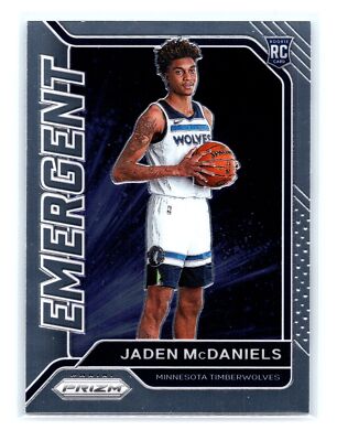 2020-21 Panini Prizm Basketball #10 Jaden McDaniels Emergent