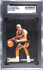 Michael Jordan/Harold Miner 1993-94 NBA Hoops Face to Face #FTF10- SGC Authentic