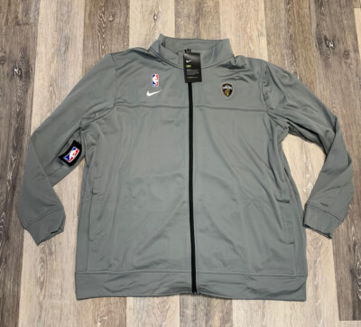 Men s Size Medium Nike Cleveland Cavaliers Team Issued Gray Travel Jacket PE