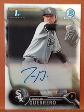 2016 Bowman Chrome Prospect Autographs Jordan Guerrero AUTO WHITE SOX
