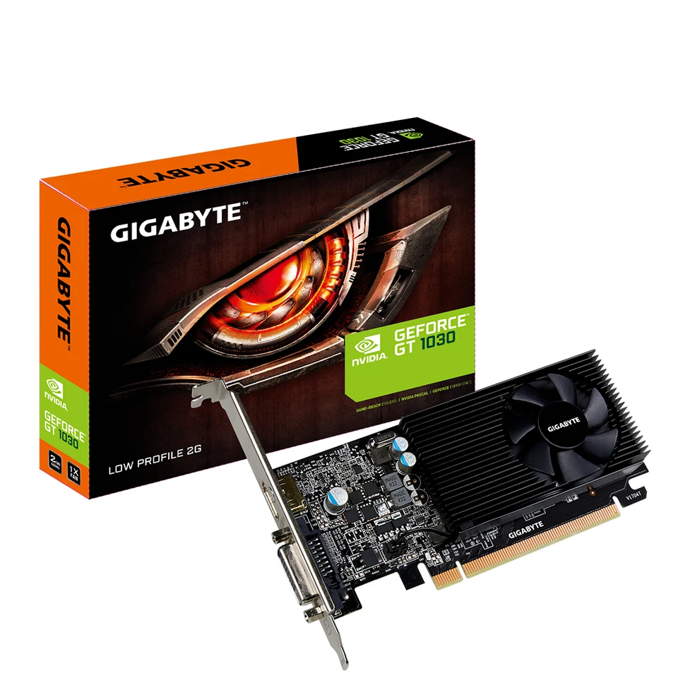 Gigabyte GV-N1030D4-2GL GeForce GT 1030 Low Profile D4 2G Computer Graphics Card - Image 2 of 4