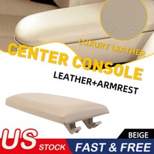 For Vw Jetta Beetle 1999-2009 Pu Leather Console Armrest Center Cover Lid Beige For Vw Jetta Beetle 1999-2009 Pu Leather Console Armrest Center Cover Lid Beige