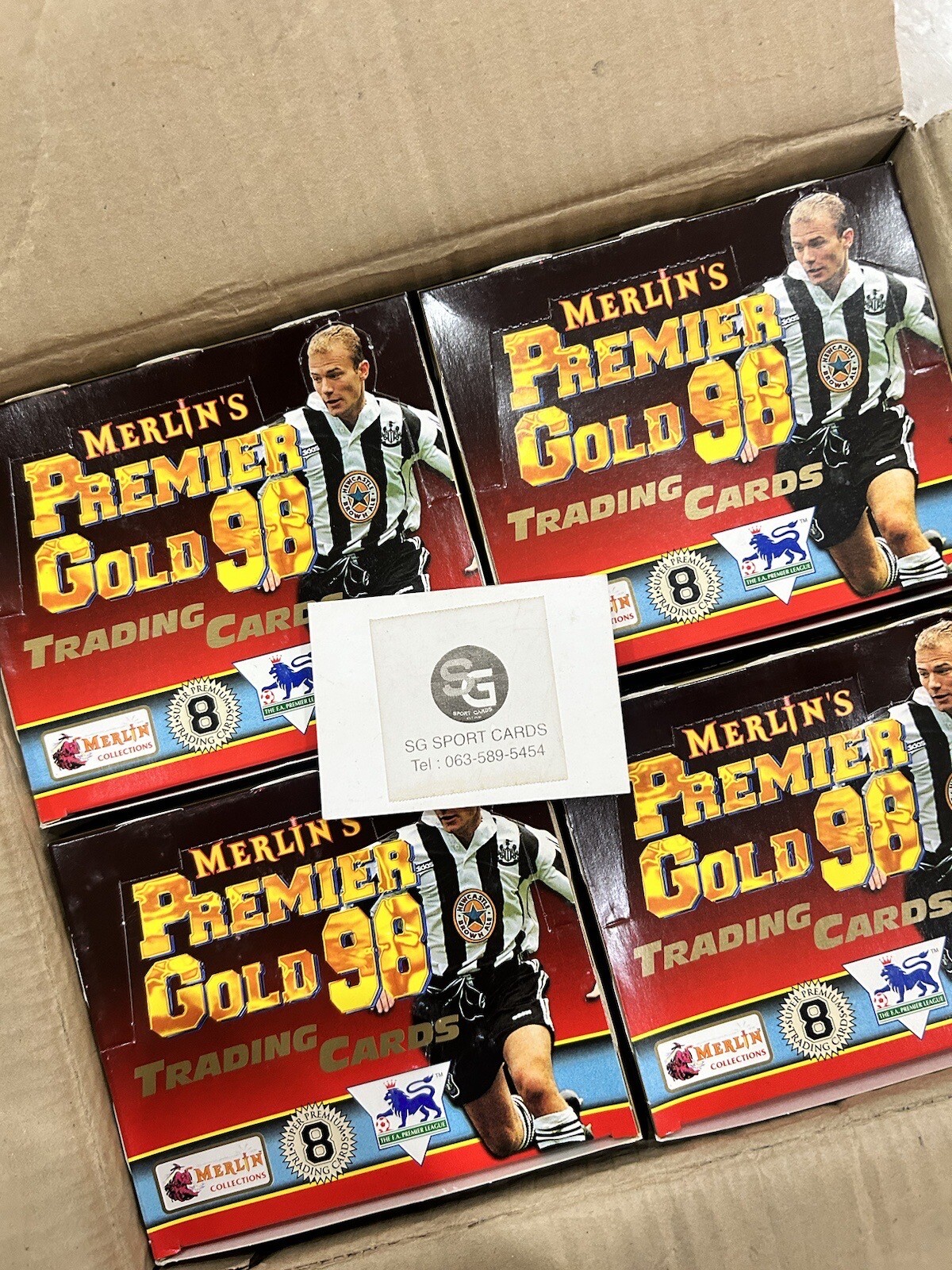 1998 Merlin's Premier Gold Soccer Full Case (12 Boxes) Beckham Rookie ...