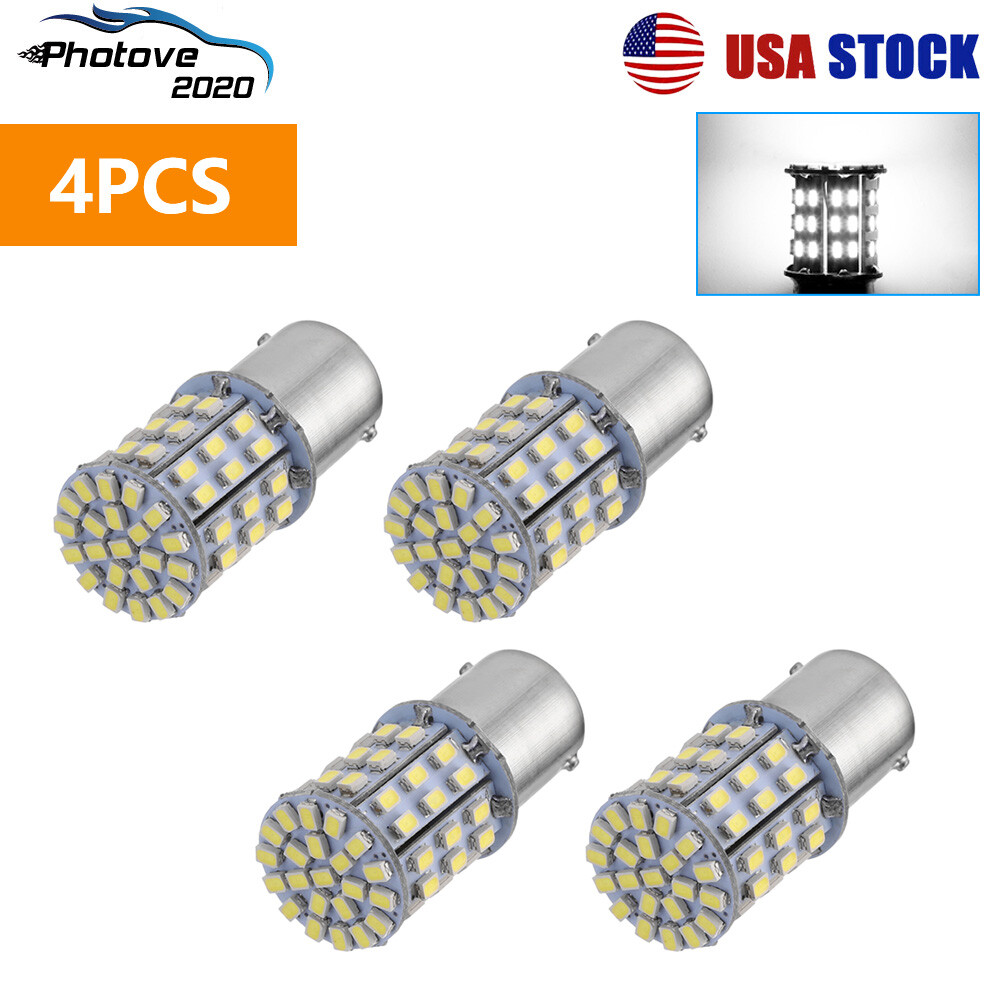 4x Super Bright 1156 1141 64SMD LED Interior RV Camper Trailer Light