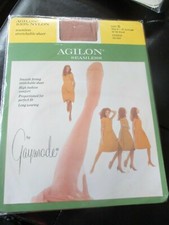 GAYMODE Vintage PEBBLE Nylon SEAMLESS STOCKINGS - 1970's - Size B 9-10