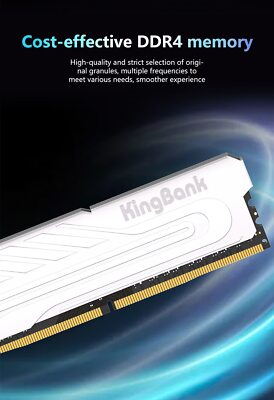 Kingbank DDR4 3200Mhz RAM 16GB 3200Mhz 1.2V PC DIMM Desktop Memory