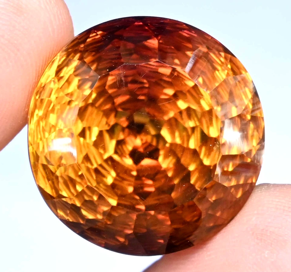 46.55 Ct Natural Bi-Colour Ametrine Round Untreated Certified Flawless Gemstone - Image 2 of 4