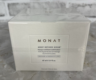 Monat Berry Refined Scrub Cleanser 2.9 oz NEW & Sealed
