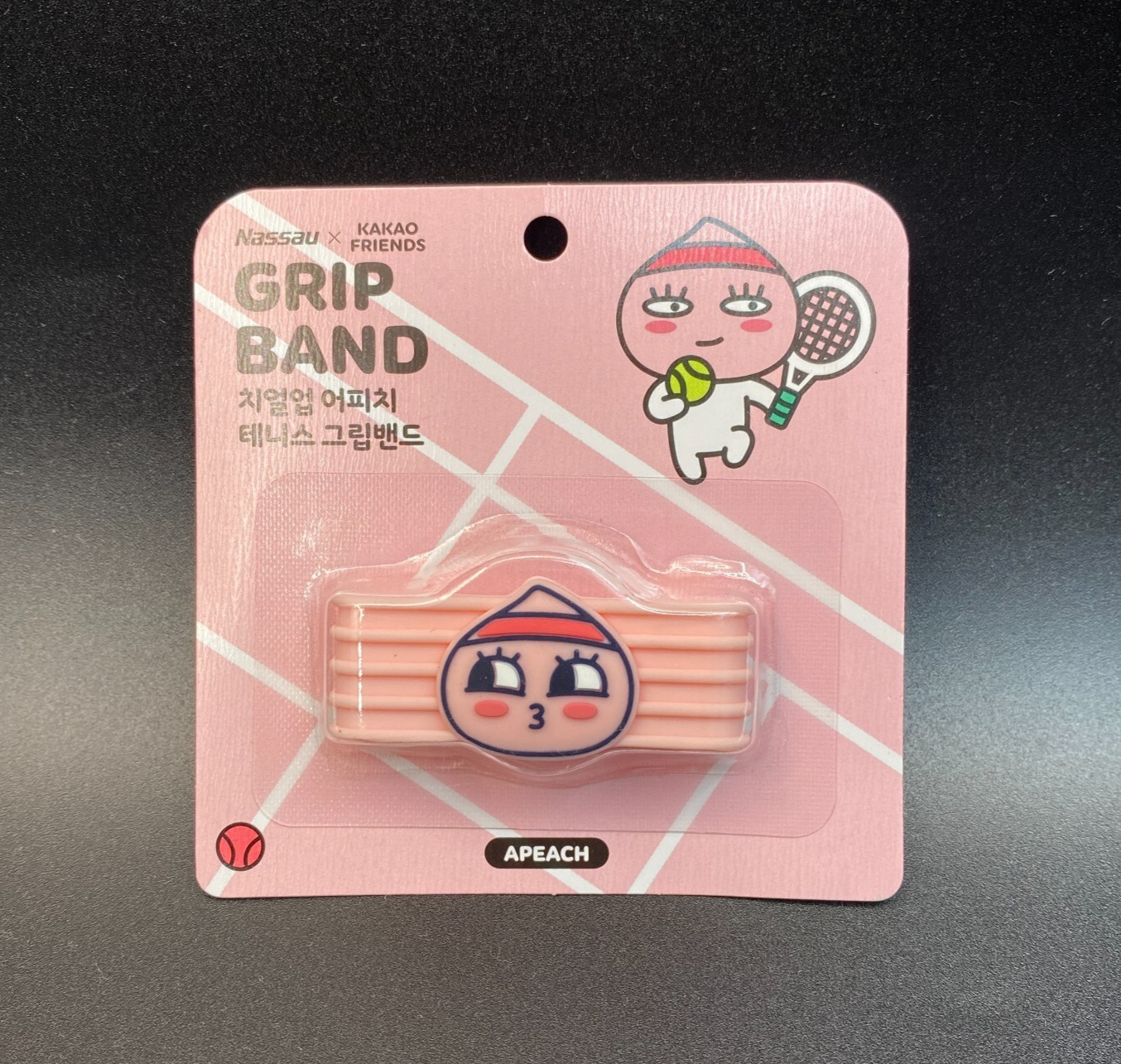 Nassau x Kakao Friends Поднимают настроение своим друзьям по теннису Apeach Tennis Grip Band Racket Группа для ракеток NWT 2690₽