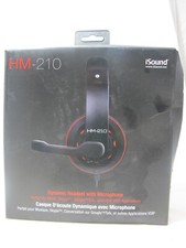 "New" ISound HM-210 Stereo Headphones Dynamic Headset w/Google Talk